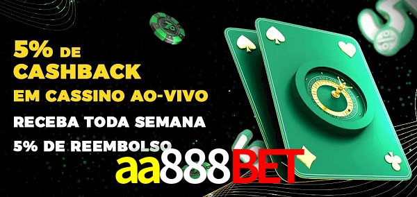 Promoções do cassino ao Vivo aa888bet